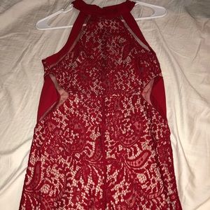 Red Lacey hoco dress